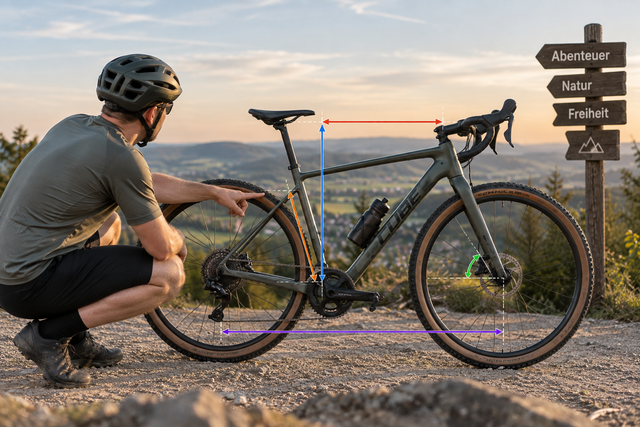Gravelbike-Geometrie verstehen: Die fünf Werte